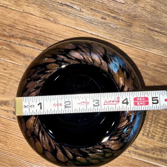 Beautiful decorative bowl/decorative piece in black with sparkly brown glitter - Picture 8 of 12